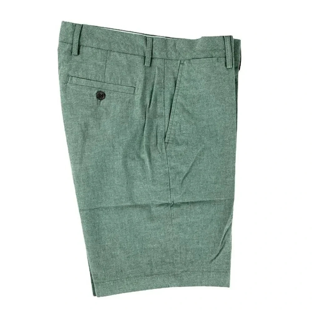 GoodthReads Olive Green Stretch Flat Front Size 30 Men's Short - Picture 5 of 12